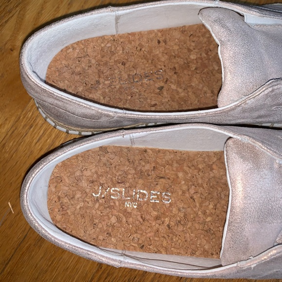 J/SLIDES pink metallic Alara platform slip on flat sneaker 10 - Picture 7 of 10